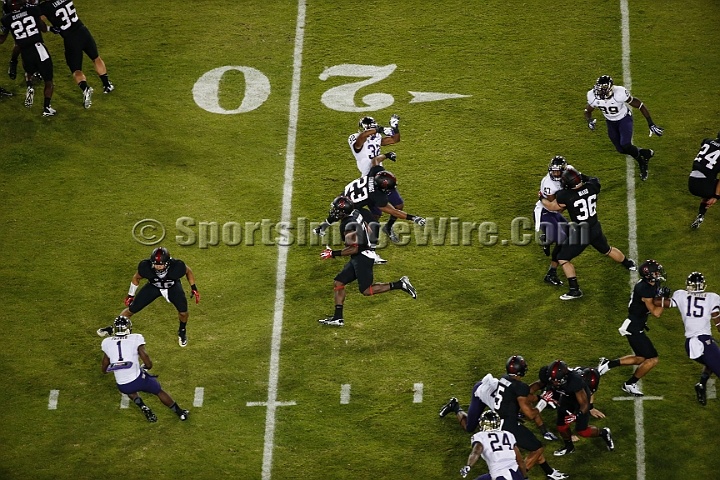 2013Stanford-Wash-050.JPG - Oct. 5, 2013; Stanford, CA, USA; Stanford Cardinal Ty Montgomery (7) returns the opening kickoff 99 yards  against the Washington Huskies at  Stanford Stadium. Stanford defeated Washington 31-28.